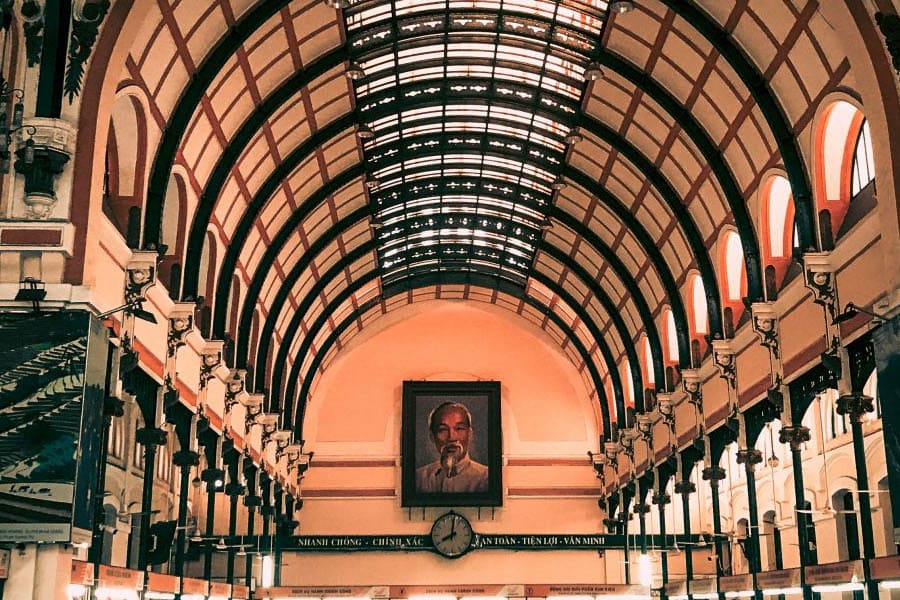 The Architectural features of the Central Post Office in Saigon